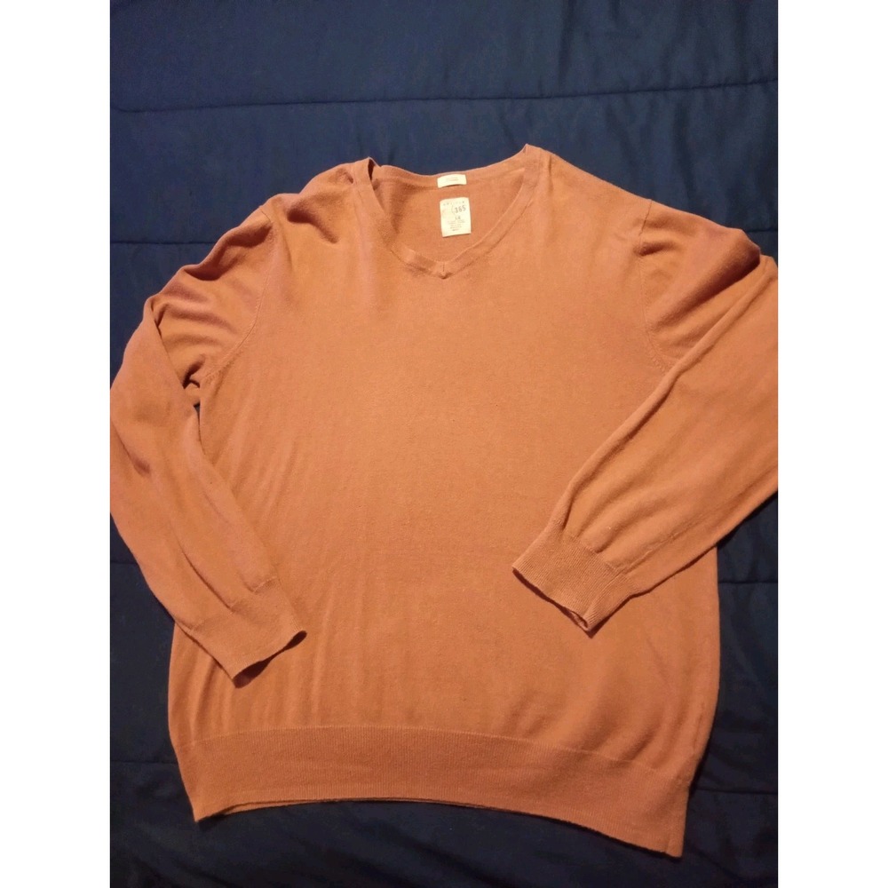 Article 365 V Neck Cashmere Blend Sweater Clay‎ Mens Size Large